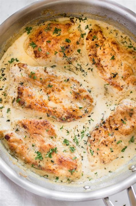 This recipe is so easy you'll quickly add it to your weekly menu. Creamy Herb Chicken Recipe • Salt & Lavender
