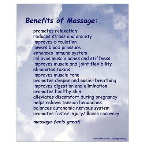 Benefitscloud8x10 Massage Benefits Massage Therapy Massage Therapy Quotes