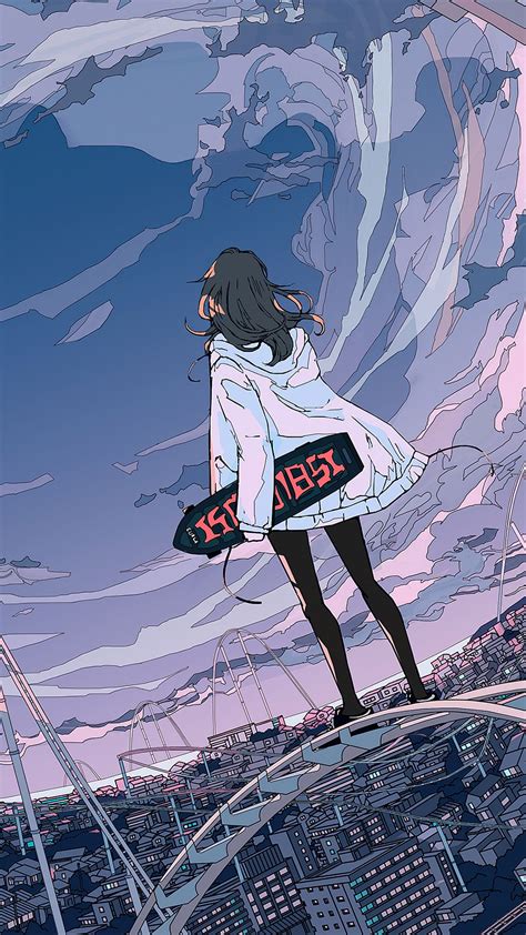 Anime Skater Girls Wallpapers Wallpaper Cave