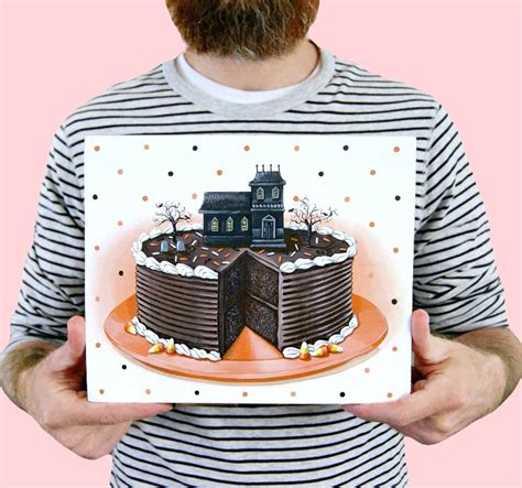Everyday Is A Holiday — Haunted House Cake Plaque Haunted House Cake