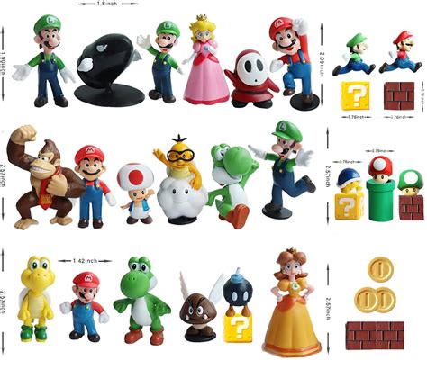 Pantyshka 33 Pcs Super Mario Action Figuressuper Mario Bros Toys