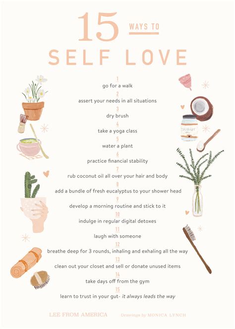 15 Ways To Self Love Print — Lee From America