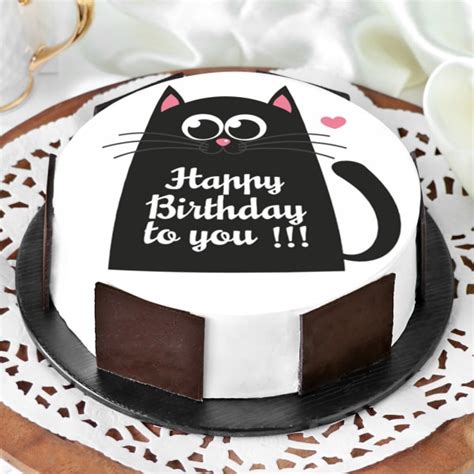 Order Black Cat Birthday Cake Half Kg Online At Best Price Free