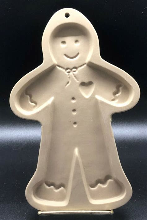 Brown Bag Cookie Art Gingerbread Man Shortbread Mold 1992 Christmas