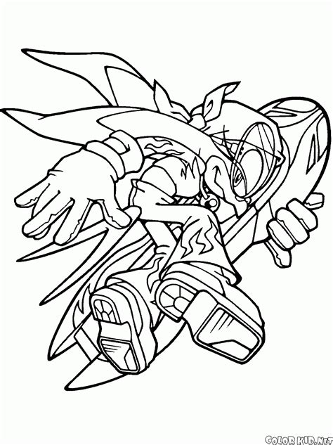 Coloring page - Metal Sonic