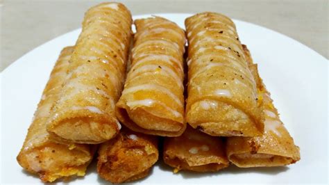 Sweet Kamote Turon Recipe Sweet Potato Roll Meryendang Pinoy Youtube