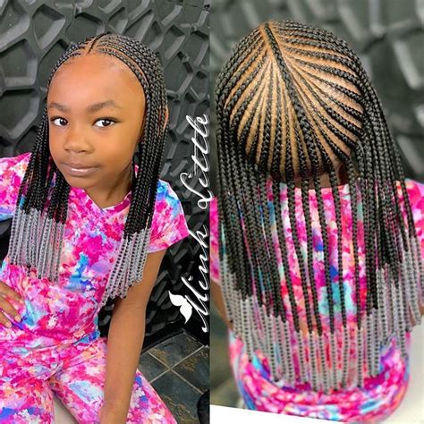 50 Kids Braids With Beads Hairstyles Black Beauty Bombshells Kids