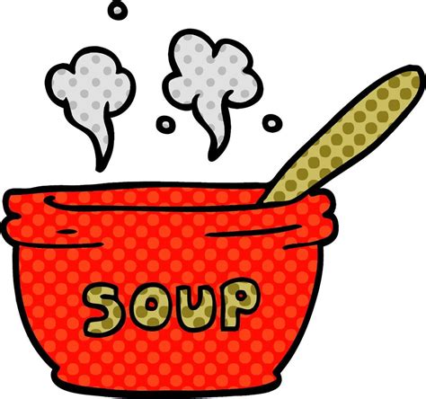 Cartoon Doodle Of Hot Soup 12206976 Vector Art At Vecteezy