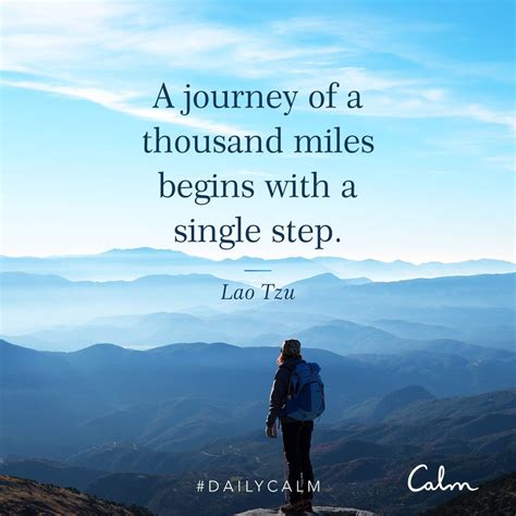 A Journey Of A Thousand Miles Begins With A Single Step