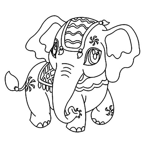 Mewarnai Gambar Gajah Anak Tk Menggambar Imagesee