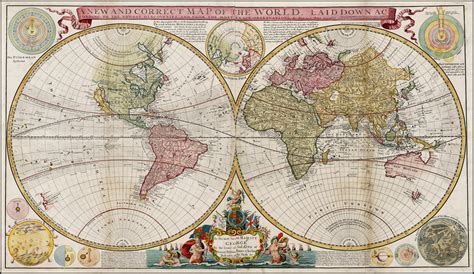 1843 Huges Map Of The World Map