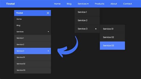 How To Create Responsive Dropdown Menu Using HTML CSS And JavaScript YouTube