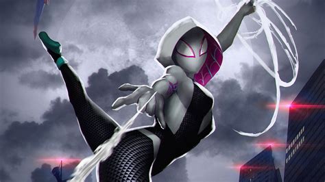 1920x1080 spider gwen 4k art 2020 laptop full hd 1080p hd 4k wallpapers images backgrounds