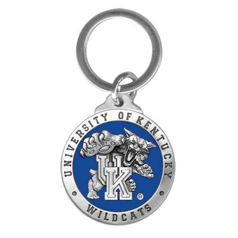 University Of Kentucky Wildcats Blue Pewter Key Chain Set Of 2