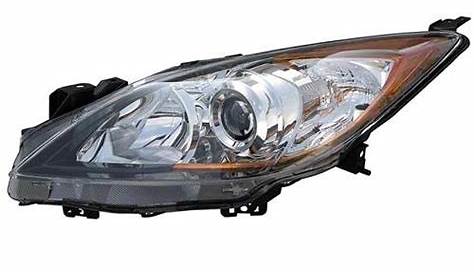 2010-2013 Mazda 3 Front Headlight Lens Cover Assembly -Left Driver