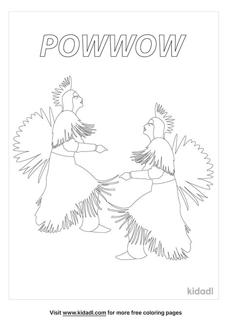 Indian Powwow Coloring Pages