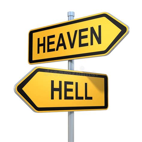 Heaven Hell Road Signs Stock Illustrations 19 Heaven Hell Road Signs Stock Illustrations