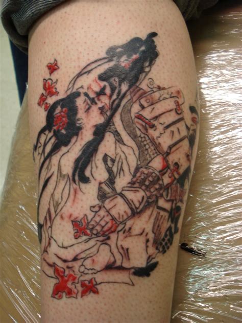 Samurai And Geisha Tattoo