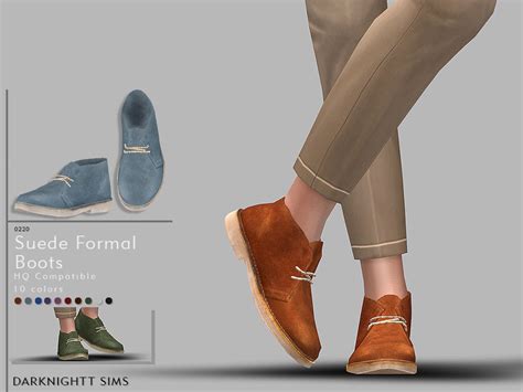 Sims 4 Male Suede Formal Boots The Sims Book