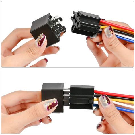 Car Relay 12v 40a 5 Pin Auto Relay Switch With Pre Wired Relay Holder