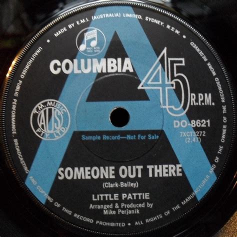 Little Pattie Someone Out There 1968 A Label Vinyl Discogs