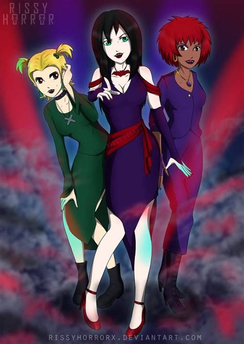 Hex Girls By Kirrakashawn On Deviantart Scooby Doo Movie Icons Party Hex Girls Gothabilly