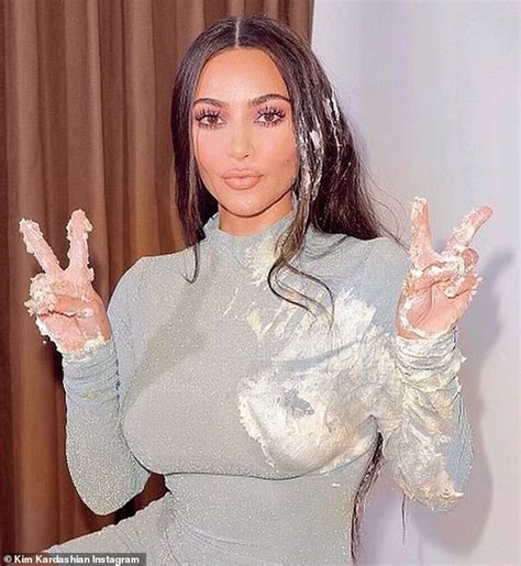 Kim Kardashian Is Covered In Frosting For Playful Cake Smash Photo Amid