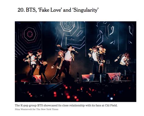 Bts And Black Pink Are The Only K Pop Acts Listed On The New York Times