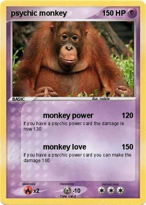 Pokémon Psychic Monkey Monkey Power My Pokemon Card
