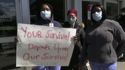 Nurses Protest Lack Of Critical Protective Gear Amid Covid 19 Pandemic