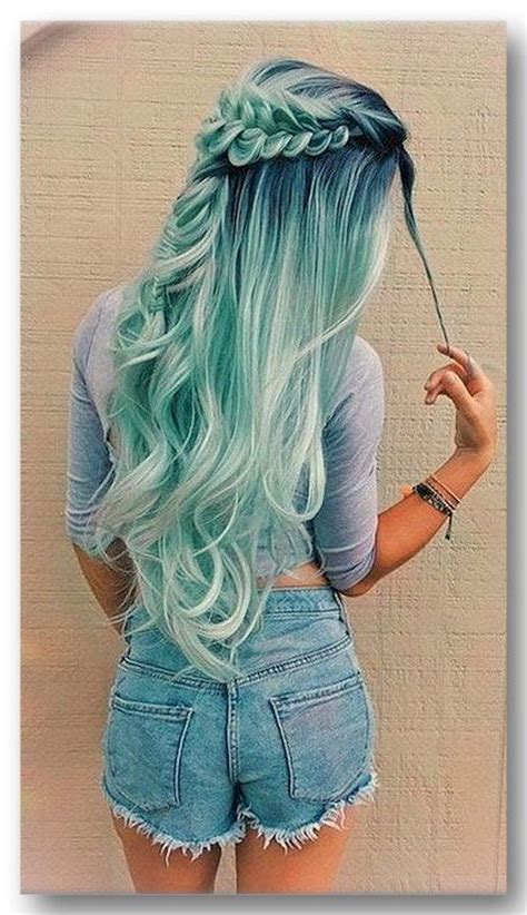 Pin By Laysla França On Hair Hair Styles Blue Ombre Hair Cute Hair