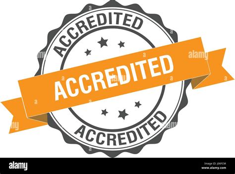 Accredited Stamp Illustration Stock Vector Image And Art Alamy