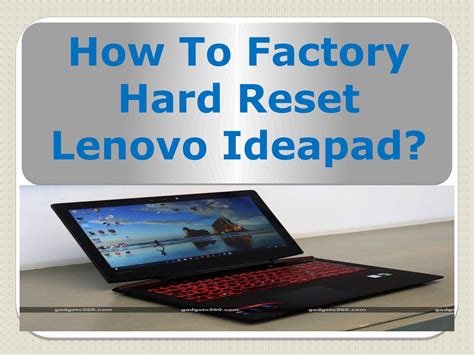 If your hp laptop is experiencing a lot of issues, sometimes a factory reset can be a quick way to fix your computer. How To Factory Hard Reset Lenovo Ideapad? by Lenovo ...