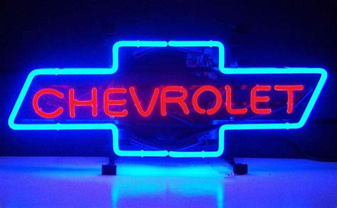 Chevrolet Bowtie Neon Sign Chevy Mall