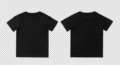 Premium Psd Blank Black Kids T Shirt Mock Up Template