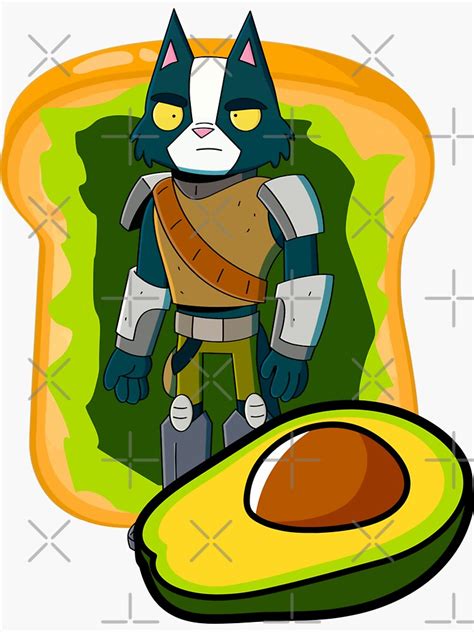 Final Space Avocato Toast Avocado Toast Sticker For Sale By