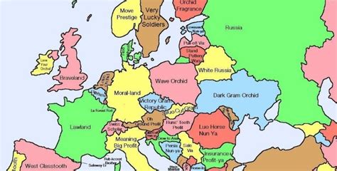 Map Shows Chinese Translation Of European Place Names K International