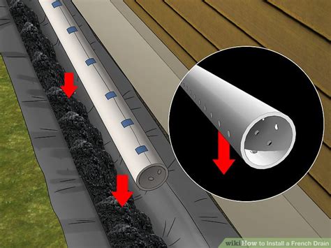 How To Install A French Drain With Pictures Wikihow