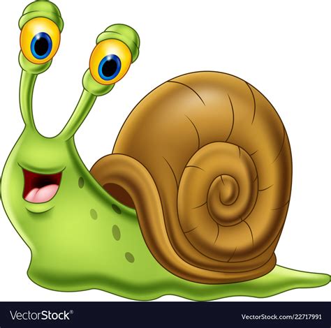 Snail Cartoon Snail Cartoon Character By Rameshwar03h Graphicriver