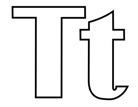 Free Coloring Pages Alphabet Letter T, Download Free Coloring Pages