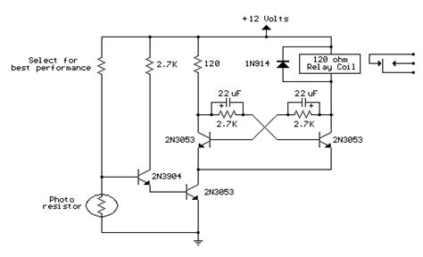 Light Activated Relay Circuit Schematic Learn