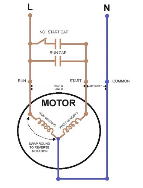 Dual Capacitor Motor Wiring Diagram