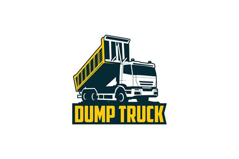 dump truck logo creative logo templates creative market
