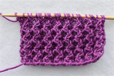 Easy Lacy Rib Knitting Stitch Pattern Edie Eckman