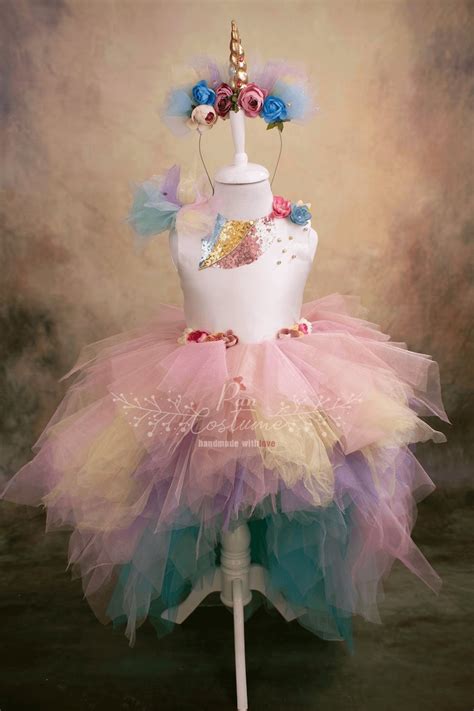 Unicorn Birthday Dress Unicorn Rainbow Dress For Girls Ball Etsy