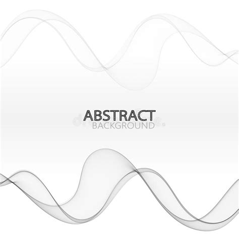 Swoosh Wave Line Certificate Abstract Background Smooth Air Smoke