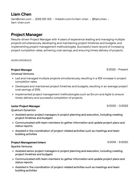17 Project Manager Resume Examples With Guidance