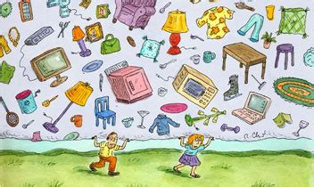 Don't cover the walls with lots of posters and pictures. Is Your Stuff Weighing You Down?