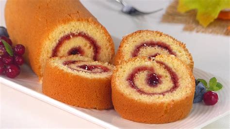 10 Minutes Swiss Roll Cake Without Oven Basic Swiss Jam Roll Cake