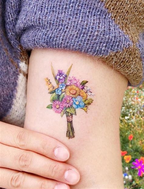 Flower Bouquet Tattoo Ideas Best Flower Site